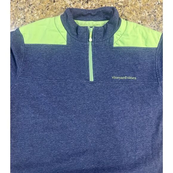 Vineyard Vines Performance Shep Shirt Quarter Zip Sweater Men’s Size Medium - Picture 9 of 11